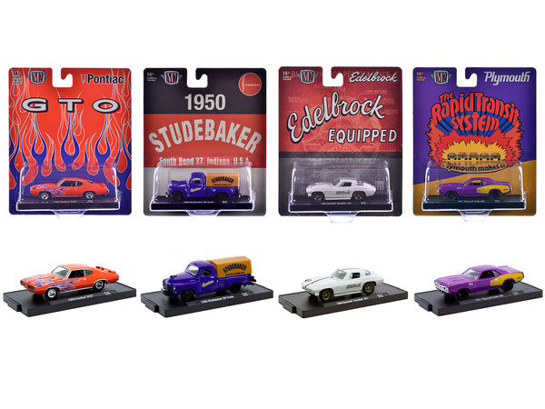 "Auto-Drivers" Set of 4 pieces in Blister Packs Release 123 Limited Edition to 9600 pieces Worldwide 1/64 Diecast Model Cars by M2 Machines "Auto-Drivers" Set of 4 pieces in Blister Packs Release 123 Limited Edition to 9600 pieces Worldwide 1/64 Diecast Model Cars by M2 Machines