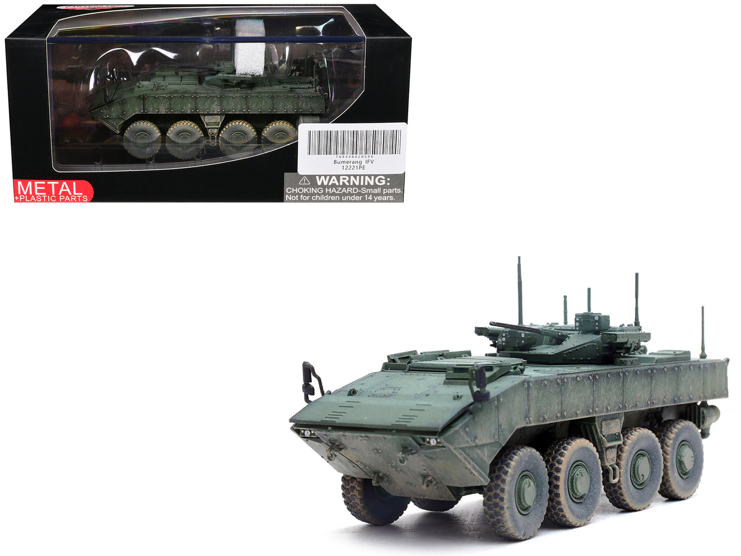 Bumerang (Object K-17) IFV (Infantry Fighting Vehicle) "Russian Army" Green Camouflage "Armor Premium" Series 1/72 Diecast Model by Panzerkampf