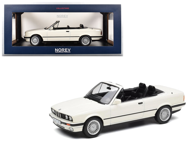 1991 BMW 325i Cabriolet Alpine White 1/18 Diecast Model Car by Norev 1991 BMW 325i Cabriolet Alpine White 1/18 Diecast Model Car by Norev