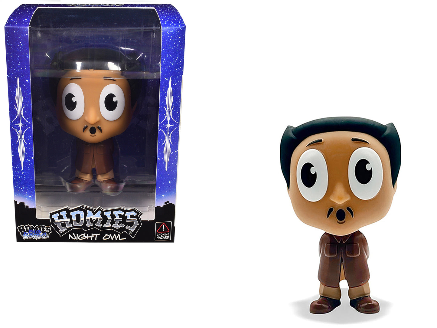 Night Owl 4.5" Figure "Homies Big Headz" Series 5 Model by Homies - Use code SHOPAPP15 to get 15 percent off
