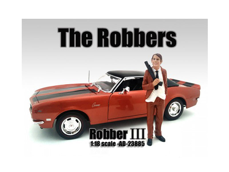 "The Robbers" Robber III Figure For 1:18 Scale Models by American Diorama - Use code SHOPAPP15 to get 15 percent off
