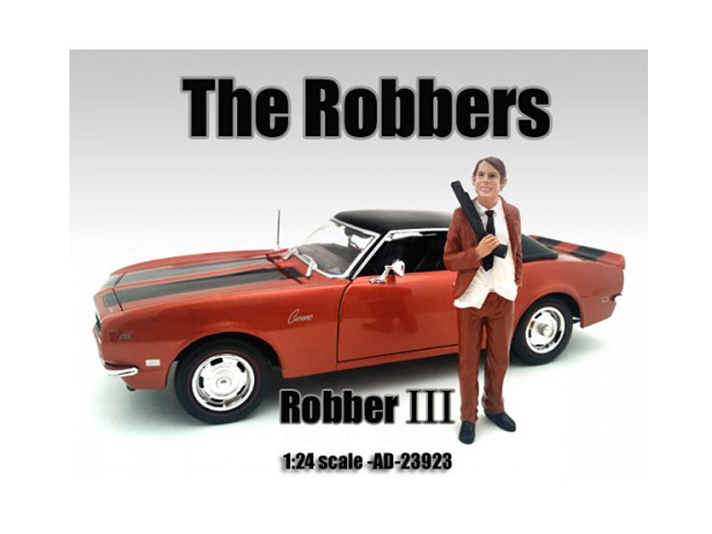 "The Robbers" Robber III Figure For 1:24 Scale Models by American Diorama - Use code SHOPAPP15 to get 15 percent off