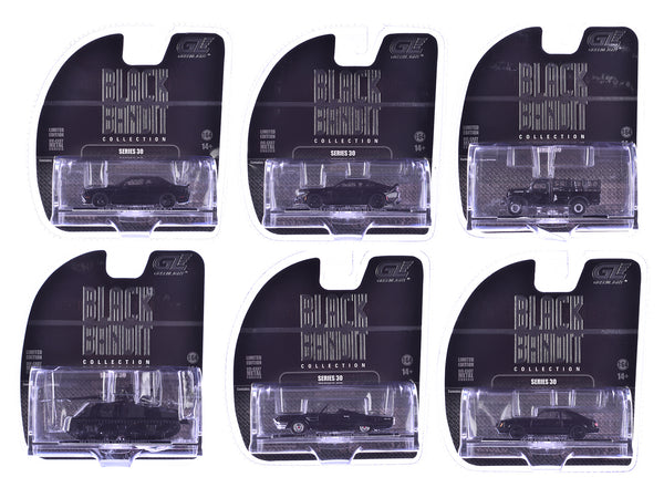 "Black Bandit" 6 piece Set Series 30 1/64 Diecast Model Cars by Greenlight "Black Bandit" 6 piece Set Series 30 1/64 Diecast Model Cars by Greenlight
