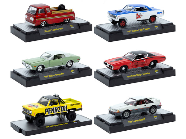 "Auto Meets" Set of 6 Cars IN DISPLAY CASES Release 87 Limited Edition 1/64 Diecast Model Cars by M2 Machines "Auto Meets" Set of 6 Cars IN DISPLAY CASES Release 87 Limited Edition 1/64 Diecast Model Cars by M2 Machines