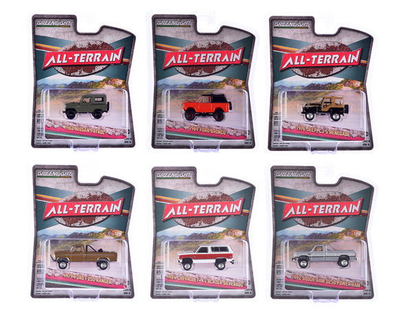 "All Terrain" Series 16 Set of 6 pieces 1/64 Diecast Model Cars by Greenlight "All Terrain" Series 16 Set of 6 pieces 1/64 Diecast Model Cars by Greenlight