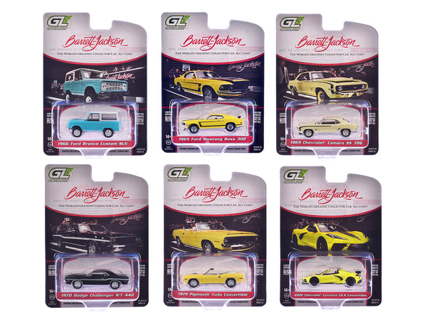 "Barrett-Jackson" Series 15 Set of 6 Cars 1/64 Diecast Model Cars by Greenlight "Barrett-Jackson" Series 15 Set of 6 Cars 1/64 Diecast Model Cars by Greenlight