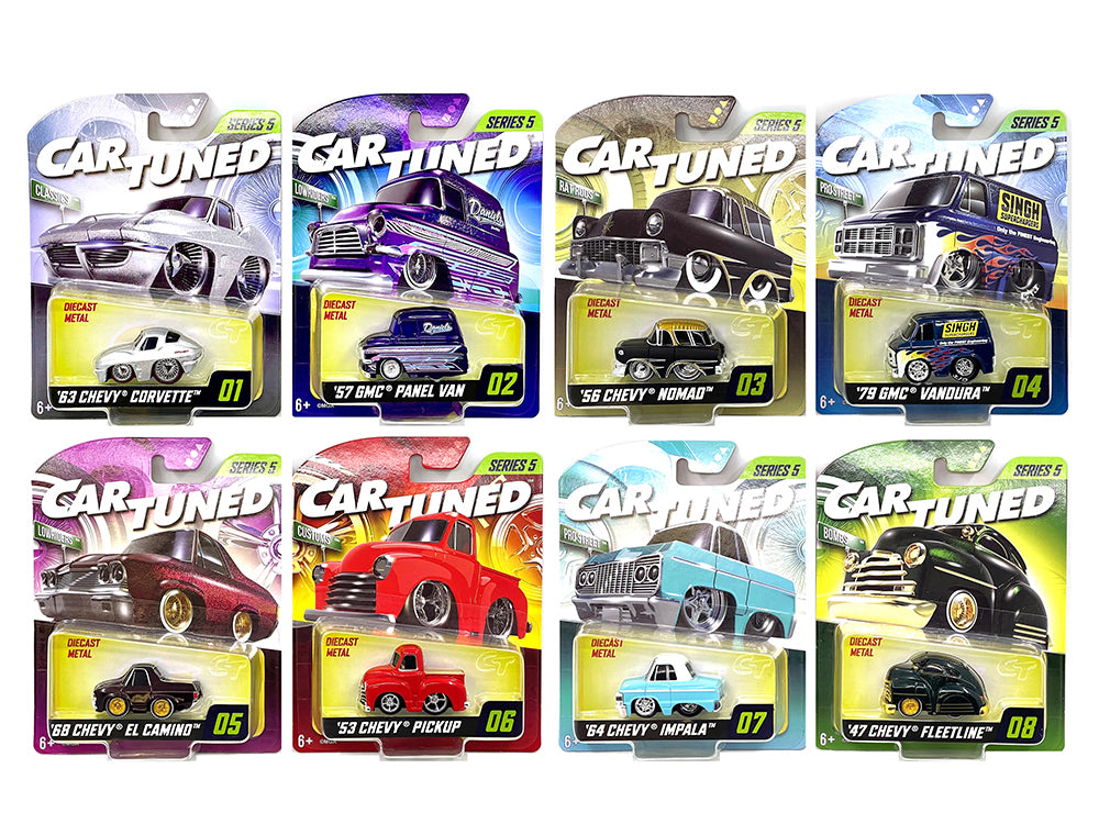 "Mainline" 2025 Series 5 Set of 8 Pieces Diecast Model Cars by CarTuned - Use code SHOPAPP15 to get 15 percent off