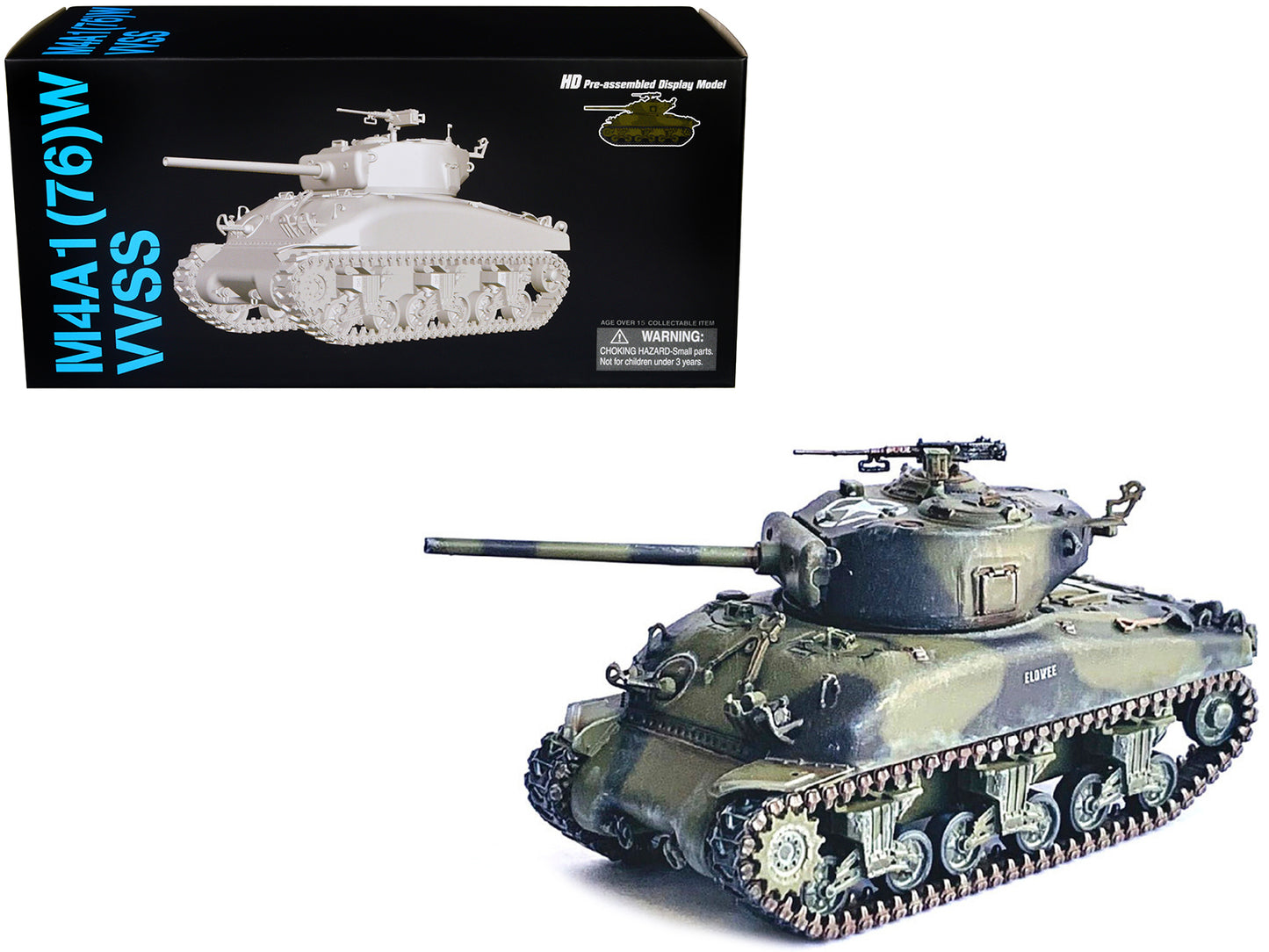United States M4A1(76)W VVSS Sherman Tank "2nd Armored Division France" (1944) "NEO Dragon Armor" Series 1/72 Plastic Model by Dragon Models