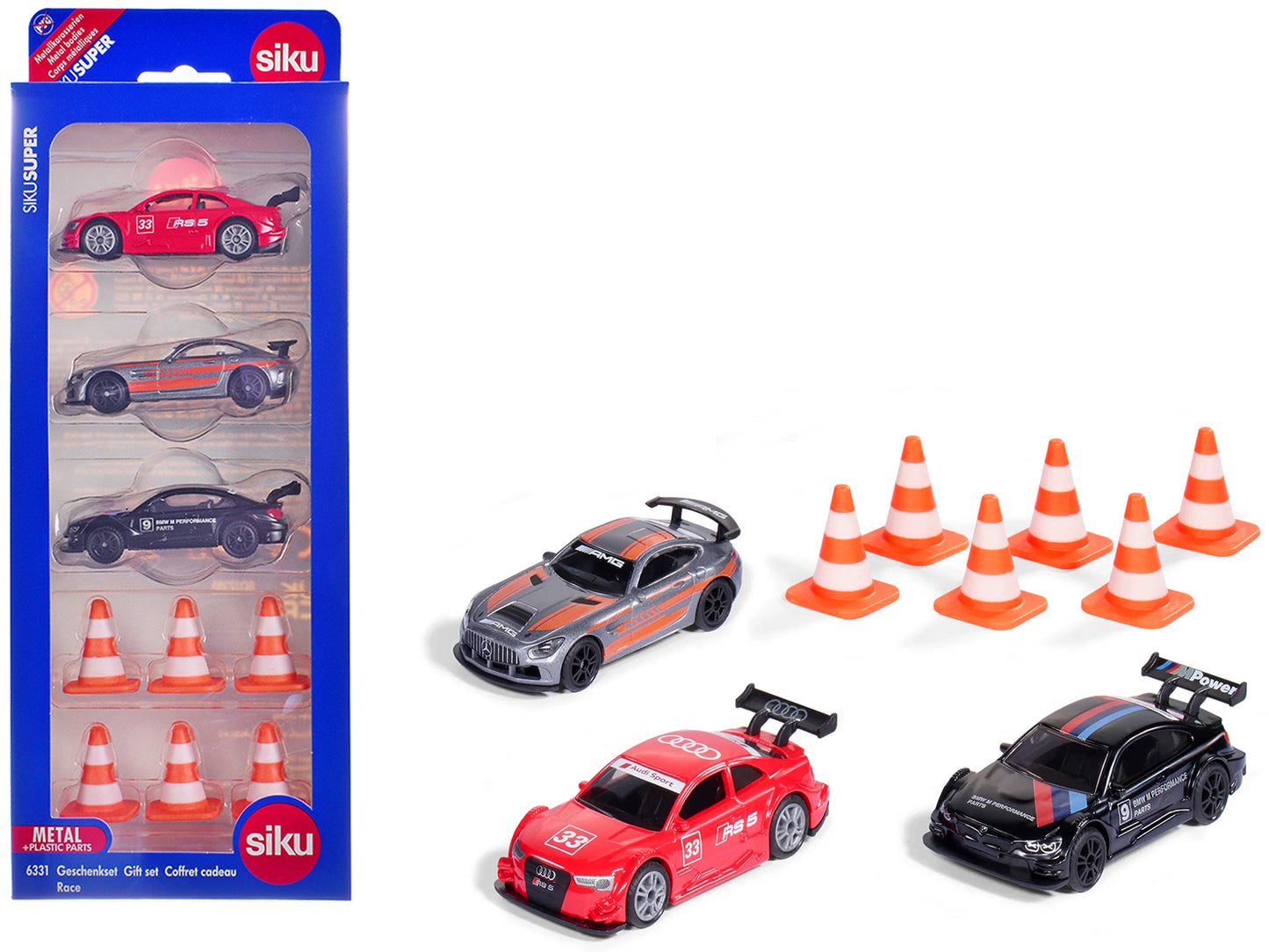 Race Cars 3 Car Set Diecast Models by Siku