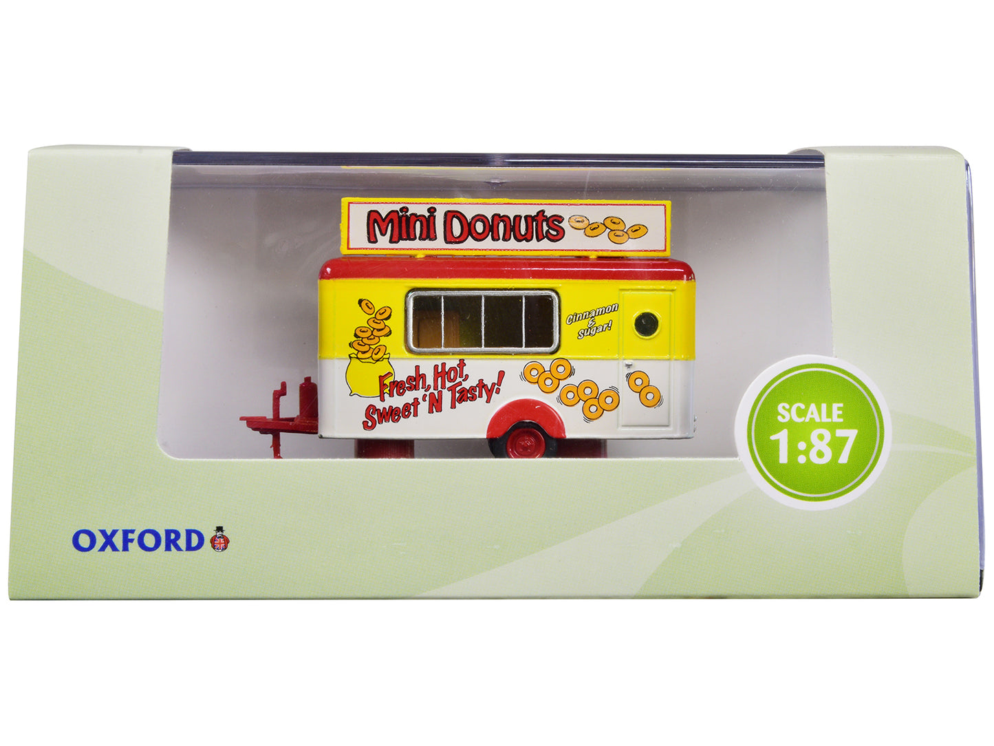 Mobile Food Trailer "Mini Donuts" 1/87 (HO) Scale Diecast Model by Oxford Diecast - Use code SHOPAPP15 to get 15 percent off