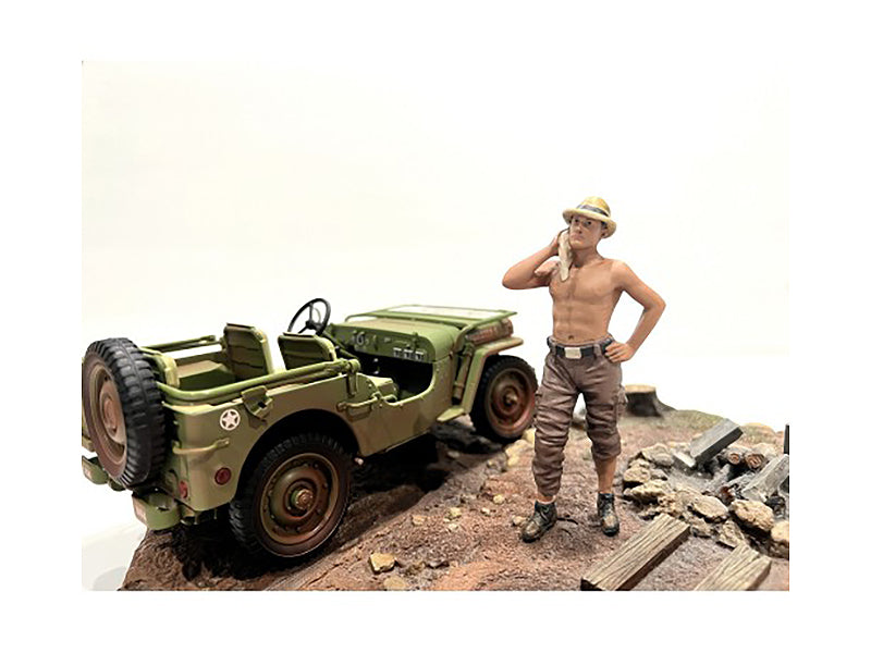 "4X4 Mechanic" Figure 1 for 1/18 Scale Models by American Diorama free shipping USA