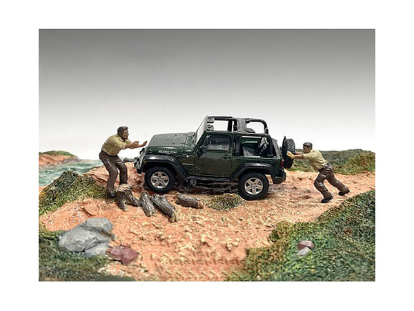 "4X4 Mechanics" 2 Piece Diecast Figure Set 3 for 1/43 Scale Models by American Diorama "4X4 Mechanics" 2 Piece Diecast Figure Set 3 for 1/43 Scale Models by American Diorama