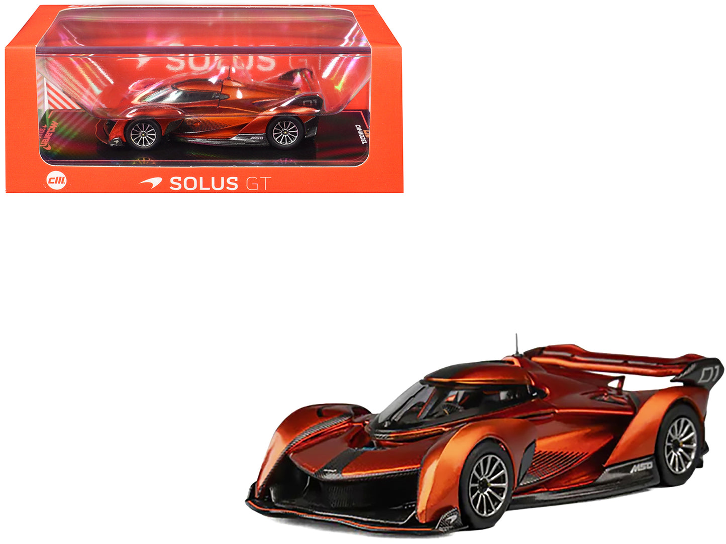 McLaren Solus GT Orange Metallic 1/64 Diecast Model Car by CM Model