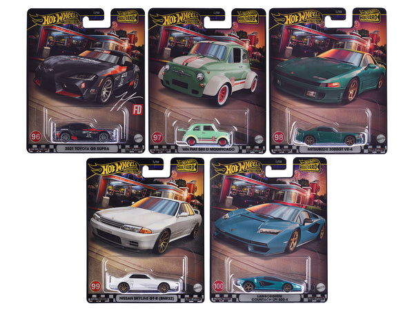 "Boulevard 96-100" 5 piece Set "Premium" 2024 Series Diecast Model Cars by Hot Wheels "Boulevard 96-100" 5 piece Set "Premium" 2024 Series Diecast Model Cars by Hot Wheels