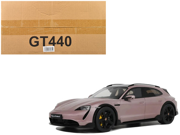 2022 Porsche Taycan Turbo S Cross Turismo Pink Metallic 1/18 Model Car by GT Spirit 2022 Porsche Taycan Turbo S Cross Turismo Pink Metallic 1/18 Model Car by GT Spirit