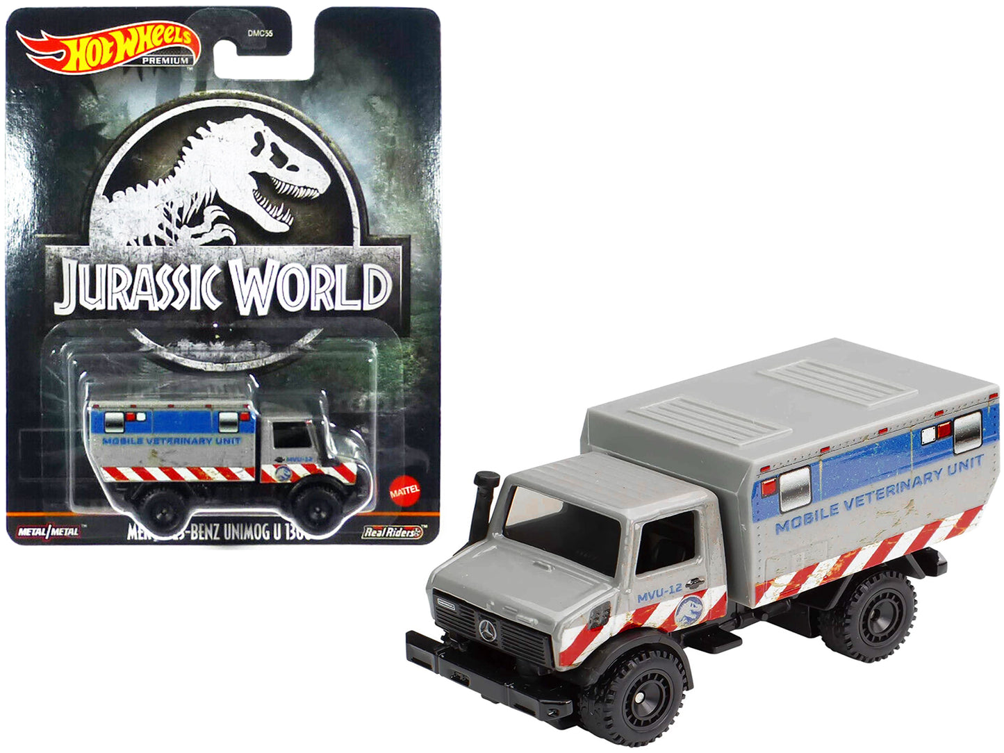Mercedes-Benz Unimog U 1300 L "Mobile Veterinary Unit MVU-12" "Jurassic World" (2015) Movie Diecast Model Car by Hot Wheels - Use code SHOPAPP15 to get 15 percent off