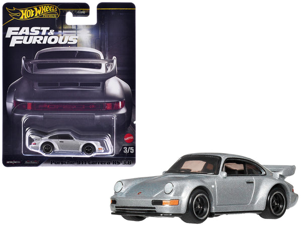 Porsche 911 Carrera RS 3.8 Silver Metallic "The Fast and the Furious: Tokyo Drift" (2006) Movie "Fast & Furious" Series Diecast Model Car by Hot Wheels Porsche 911 Carrera RS 3.8 Silver Metallic "The Fast and the Furious: Tokyo Drift" (2006) Movie "Fast & Furious" Series Diecast Model Car by Hot Wheels