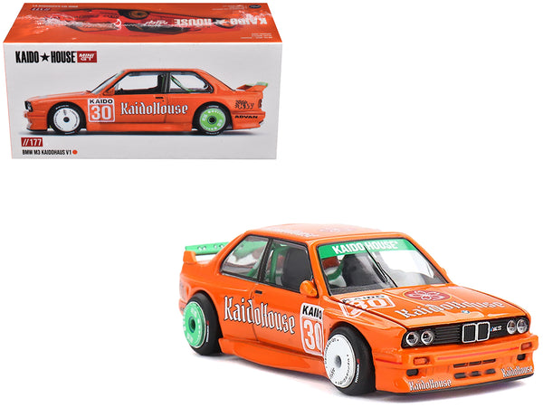 BMW M3 "KaidoHaus V1" #30 Orange (Designed by Jun Imai) "Kaido House" Special 1/64 Diecast Model Car by Mini GT BMW M3 "KaidoHaus V1" #30 Orange (Designed by Jun Imai) "Kaido House" Special 1/64 Diecast Model Car by Mini GT