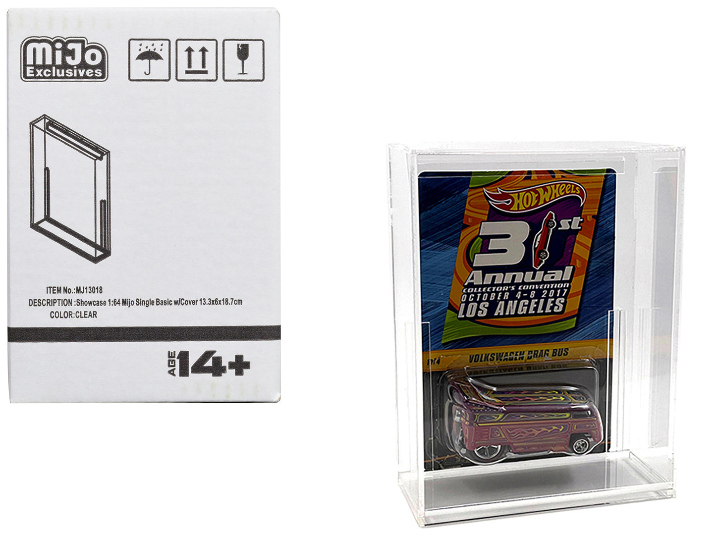 Showcase Basic Single Display Case "Mijo Exclusives" for 1/64 Scale Models - Use code SHOPAPP15 to get 15 percent off