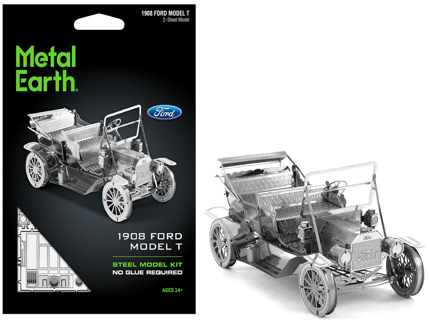 Model Kit 1908 Ford Model T Metal (Moderate Difficulty) Steel Model by Metal Earth - Use code SHOPAPP15 to get 15 percent off
