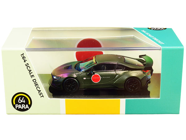 BMW i8 Zero Liberty Walk Dark Green 1/64 Diecast Model Car by Paragon BMW i8 Zero Liberty Walk Dark Green 1/64 Diecast Model Car by Paragon
