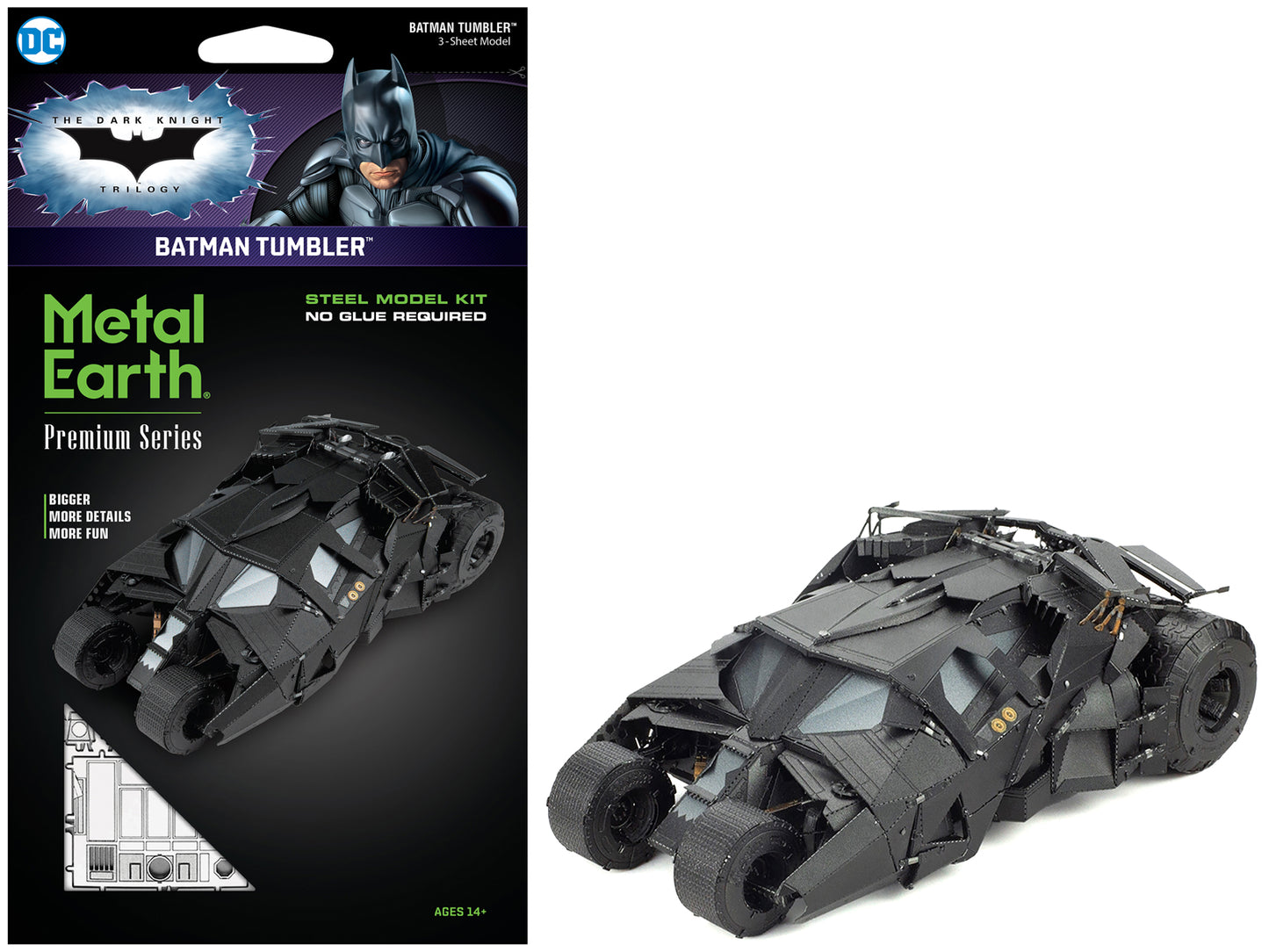 Model Kit Batman Tumbler "The Dark Knight Trilogy" (2005-2012) Movies (Challenging Difficulty) Steel Model by Metal Earth - Use code SHOPAPP15 to get 15 percent off