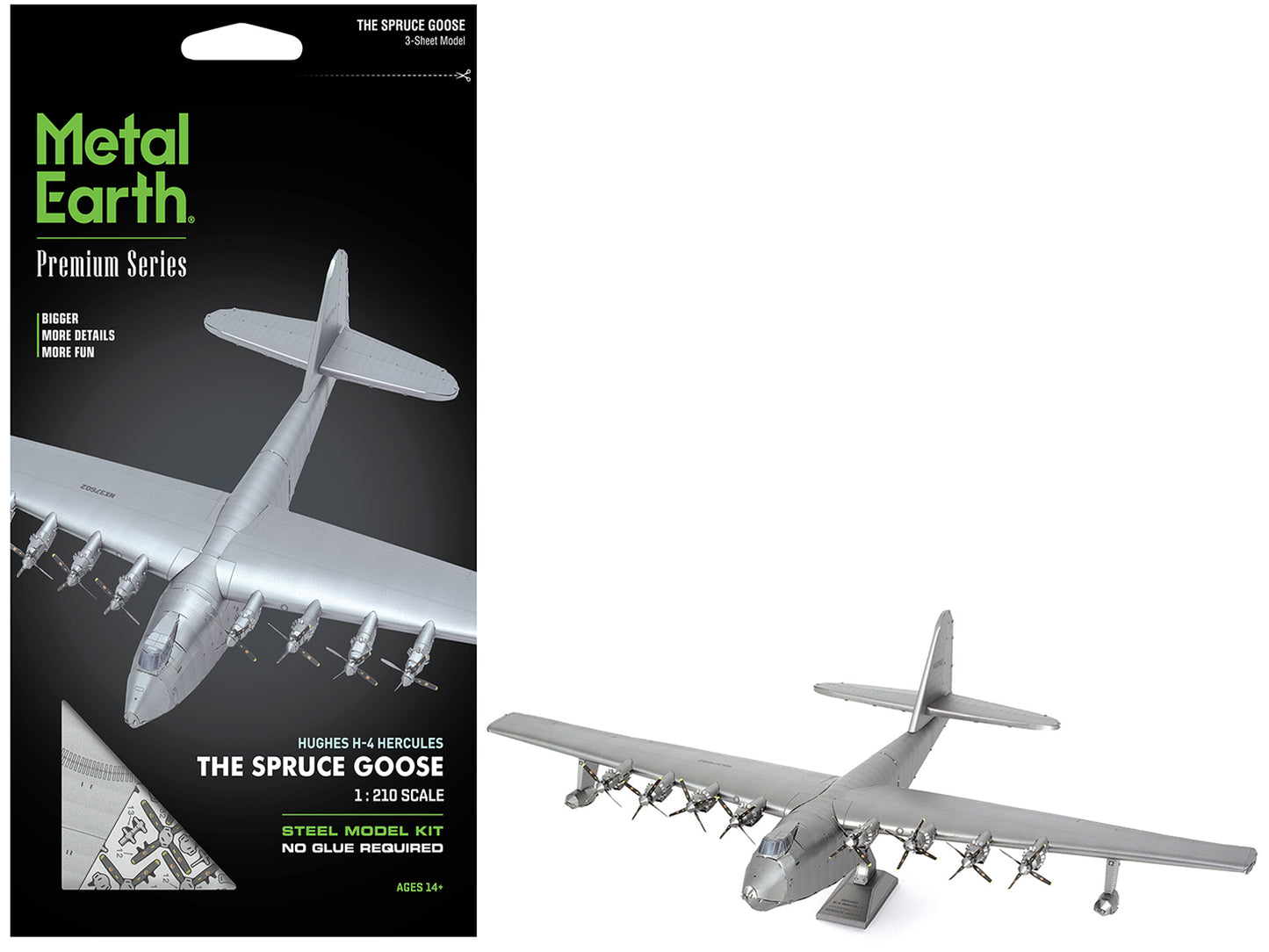 Model Kit Hughes H-4 Hercules Flying Boat "The Spruce Goose" (Moderate Difficulty) Steel Model by Metal Earth - Use code SHOPAPP15 to get 15 percent off