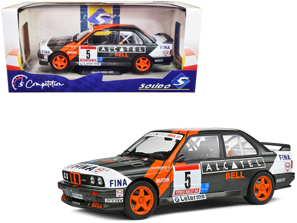 BMW E30 M3 Gr.A #5 Gregoire de Mevius - Willy Lux 3rd Place "Ypres 24 Hours Rally" (1990) "Competition" Series 1/18 Diecast Model Car by Solido BMW E30 M3 Gr.A #5 Gregoire de Mevius - Willy Lux 3rd Place "Ypres 24 Hours Rally" (1990) "Competition" Series 1/18 Diecast Model Car by Solido