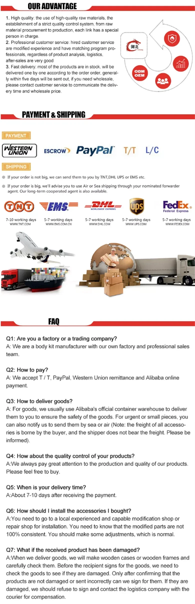 V Style Carbon Fiber Front Lip Front bumper spoiler for Ferrari 458 Italy spider Body Kit