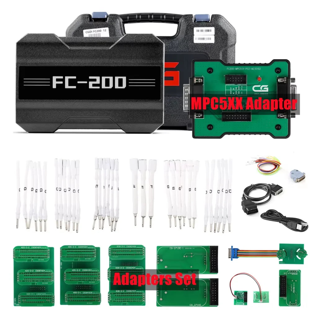 CG CGDI FC200 ECU Programmer Full Version with 6HP 8HP/MSV90/N55/N20/B48/B58 and MPC5XX Adapter Set for EDC16/ME9.0