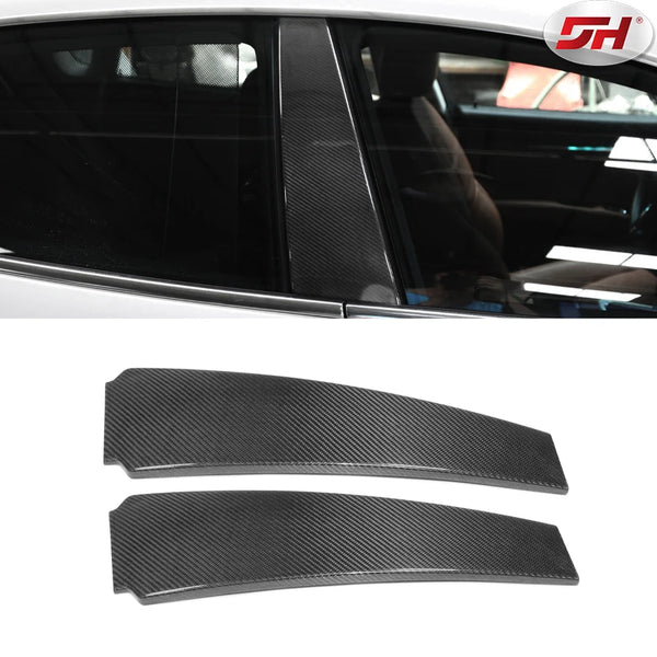 Car Carbon Fiber Window Center Pillar B-pillar Decorative Sticker Cover for Maserati Quattroporte Ghibli 2013- UP Car Carbon Fiber Window Center Pillar B-pillar Decorative Sticker Cover for Maserati Quattroporte Ghibli 2013- UP