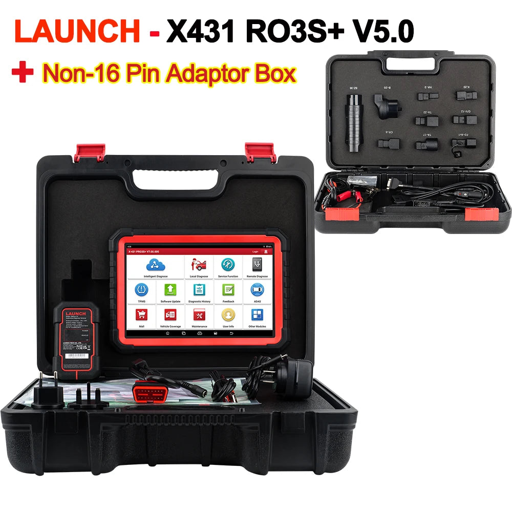 2025 LAUNCH X431 PRO3S+ V5.0 Car Diagnostic Tools 10.1' Auto OBD OBD2 Scanner CANFD DOIP Topology Map Bidirectional ECU Coding