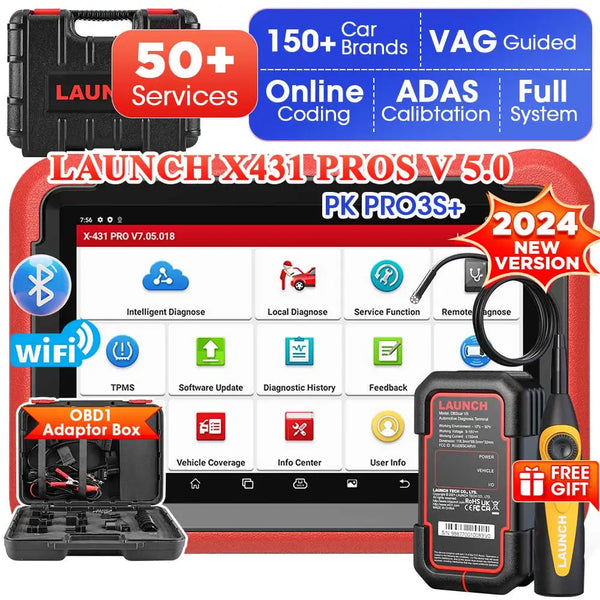 New LAUNCH X431 PROS V5.0 Car Diagnostic Tools Automotive OBDII Scan Tool Auto Scanner OBD2 ECU Coding pk X431 V plus New LAUNCH X431 PROS V5.0 Car Diagnostic Tools Automotive OBDII Scan Tool Auto Scanner OBD2 ECU Coding pk X431 V plus