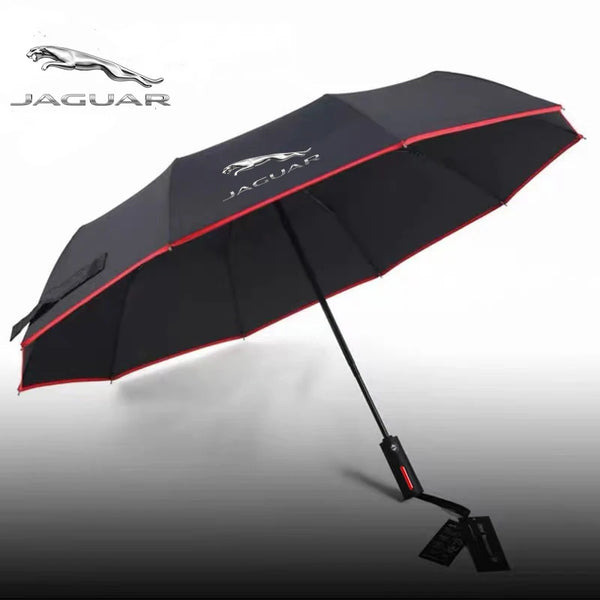 For Jaguar E-PACE F-PACE F-TYPE I-PACE XE XF XK XJR XJ XEL XFL XKR Car Automatic Folding Windproof Sunshade Umbrella Accessories For Jaguar E-PACE F-PACE F-TYPE I-PACE XE XF XK XJR XJ XEL XFL XKR Car Automatic Folding Windproof Sunshade Umbrella Accessories