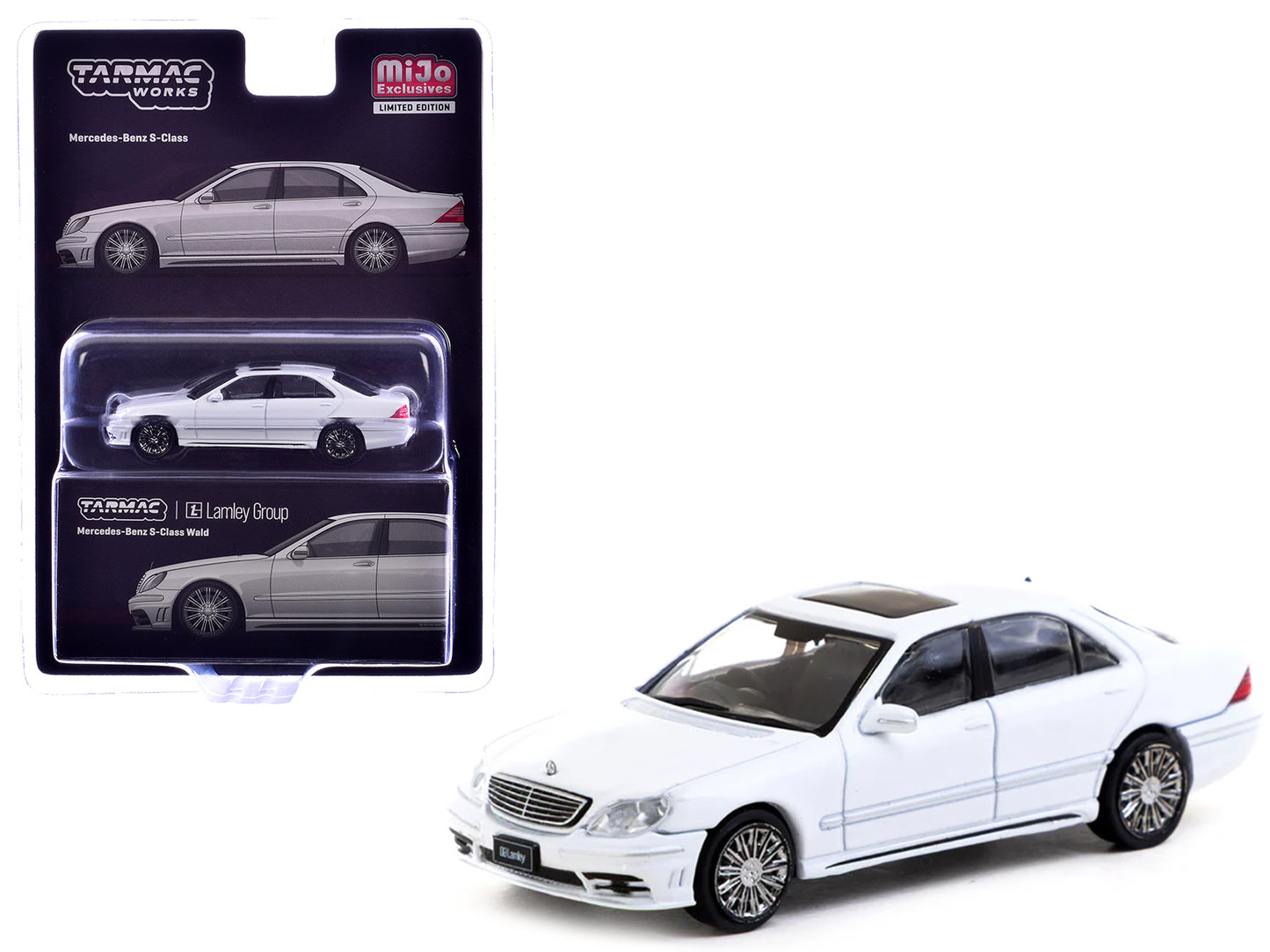 Mercedes-Benz S-Class Wald "Lamley Special Edition" Alabaster White "Global64" Series 1/64 Diecast Model by Tarmac Works - Use code SHOPAPP15 to get 15 percent off
