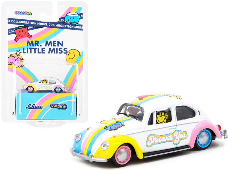 Volkswagen Beetle Low Rider "Mr. Men Little Miss" "Collaboration Model" 1/64 Diecast Model Car by Schuco & Tarmac Works - Use code SHOPAPP15 to get 15 percent off