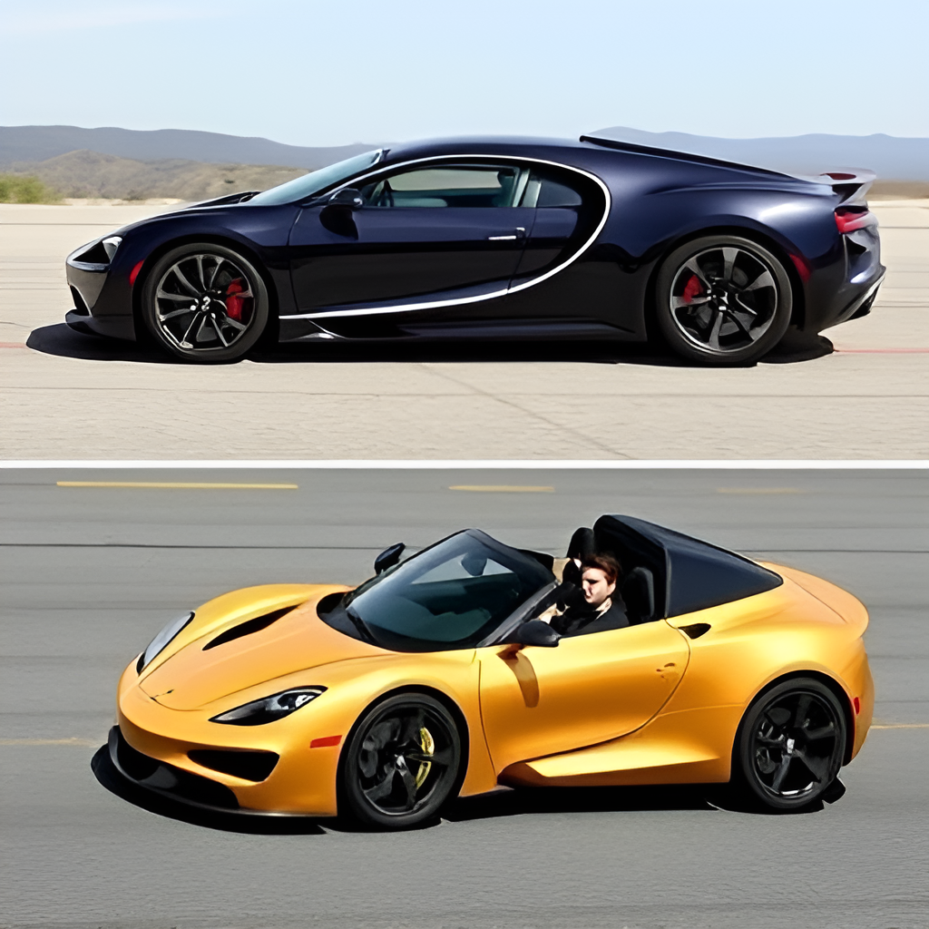 Bugatti Chiron vs. Tesla Roadster: The Battle of Electric vs. Gasoline Supercars
