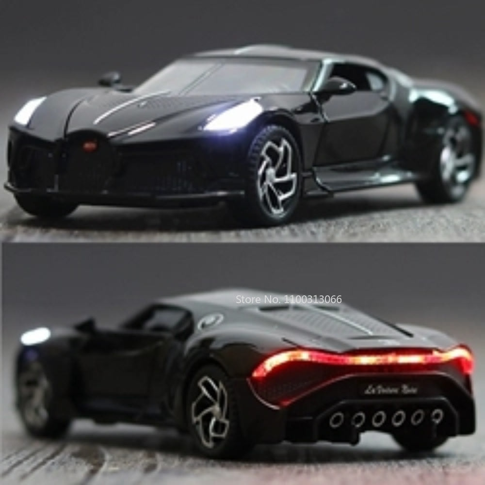 Discovering the Intricate Beauty of the Bugatti La Voiture Noire 1:32 Alloy Model