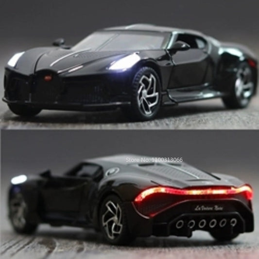 Discovering the Intricate Beauty of the Bugatti La Voiture Noire 1:32 Alloy Model