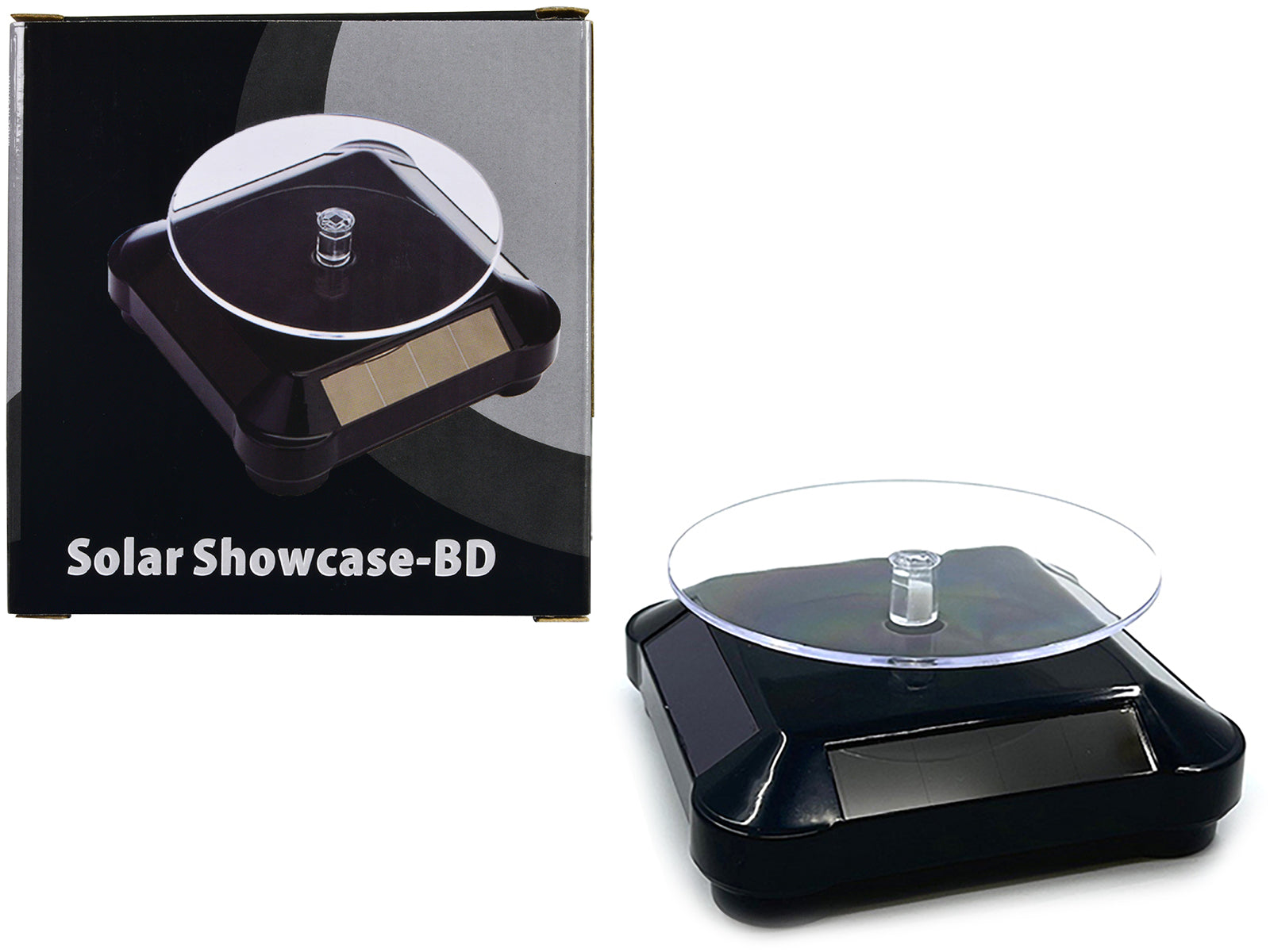 3.5″ Solar Rotating Display Stand with Black Base for 1/64 Scale Model Cars11 free shipping USA