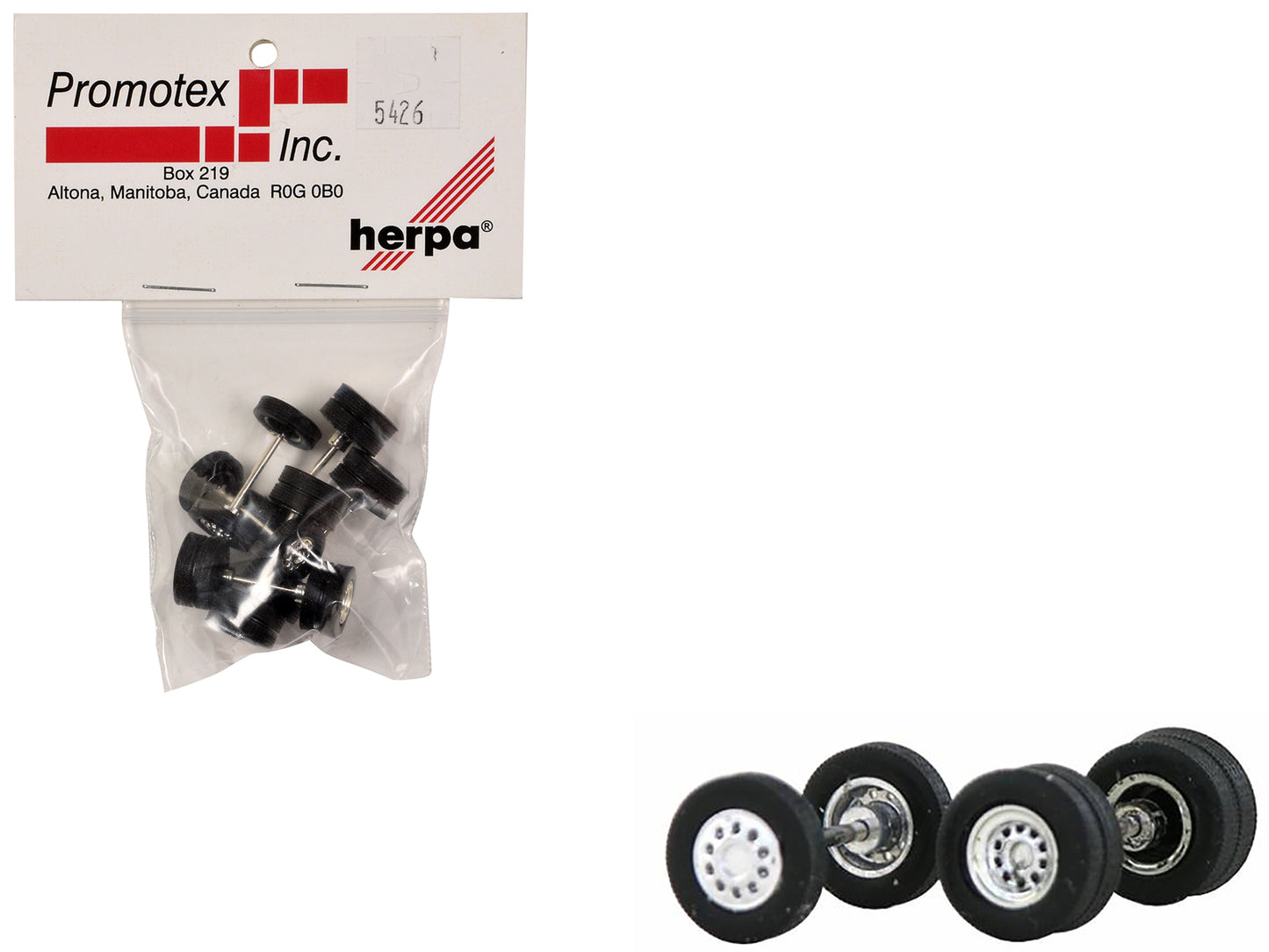 Chrome Wheel Sets (2 Front and 4 Rear) 1/87 (HO) Plastic Model by Promotex  free shipping USA