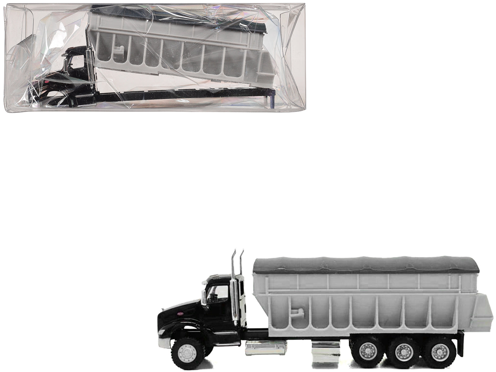 Peterbilt 579 Potato/Sugar Beet Truck Black 1/87 (HO) Plastic Model Car by Promotex free shipping USA