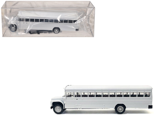 School Bus White 1/87 (HO) Plastic Model by Promotex