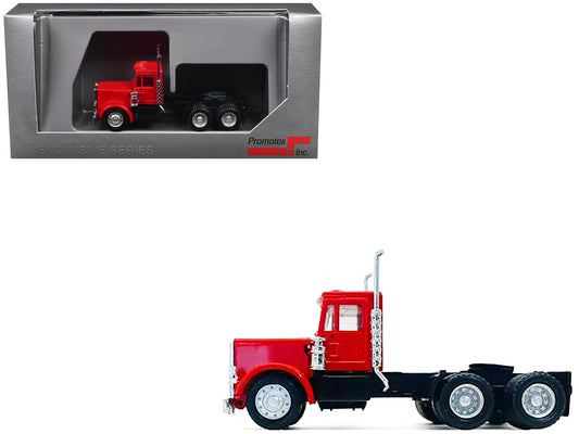 Peterbilt Short Day Cab Red 1/87 (HO) Plastic Model Car by Promotex free shipping USA