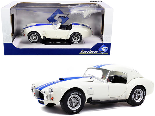 Shelby Cobra 427 S/C Convertible Wimbledon White with Blue - Premium  from Rapidvehicles - Just $89.99! Shop now at Rapidvehicles