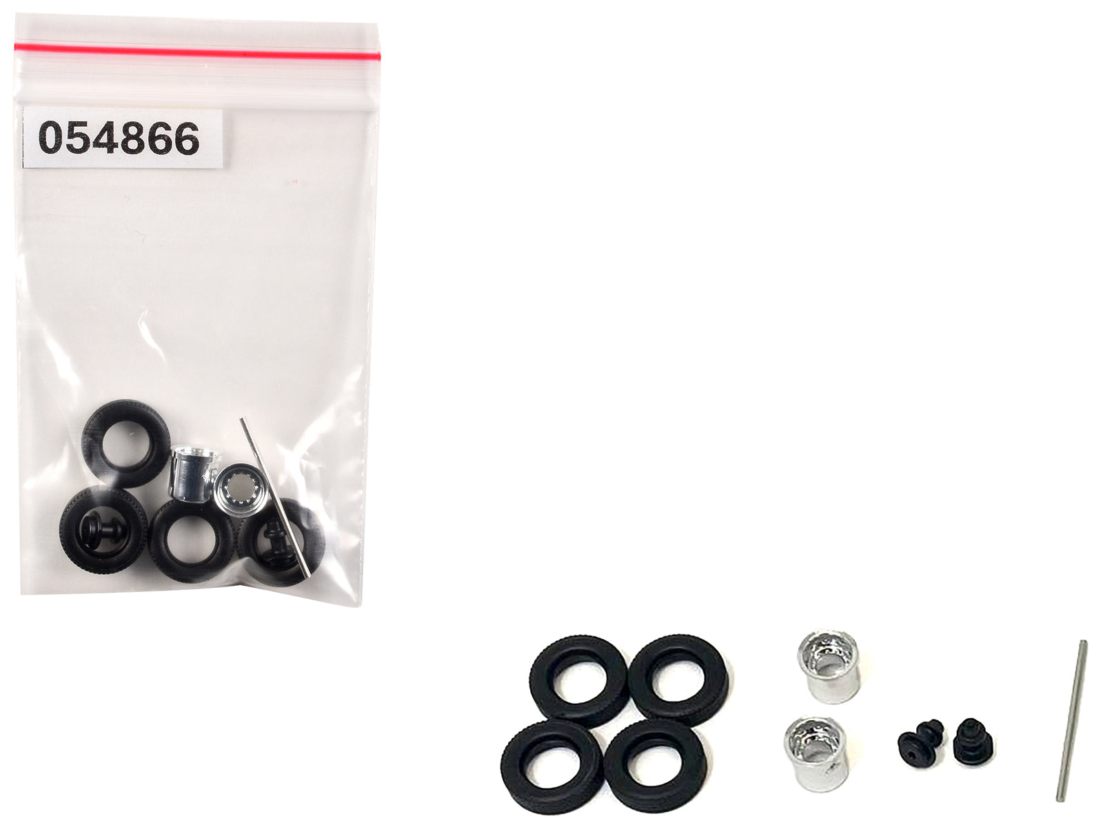 Rear Hypoid Wheelset Chrome 1/87 (HO) Plastic Model by Promotex free shipping USA