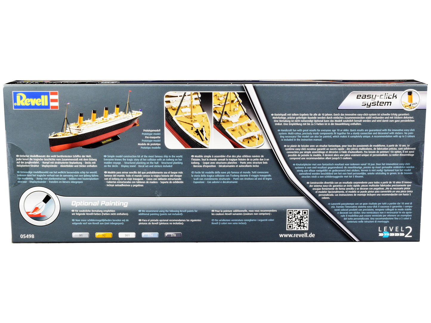 Level 2 Easy Click Model Kit RMS Titanic Passenger Liner Ship - Premium Other from Revell - Just $91.99! Shop now at Rapidvehicles