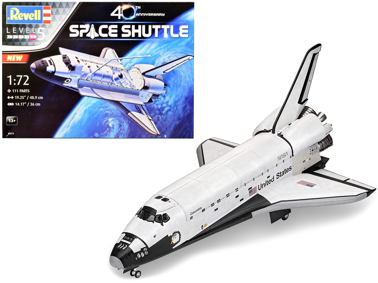 Level 5 Model Kit NASA Space Shuttle 40th Anniversary 1/72 Scale - Premium Other from Revell - Just $104.99! Shop now at Rapidvehicles