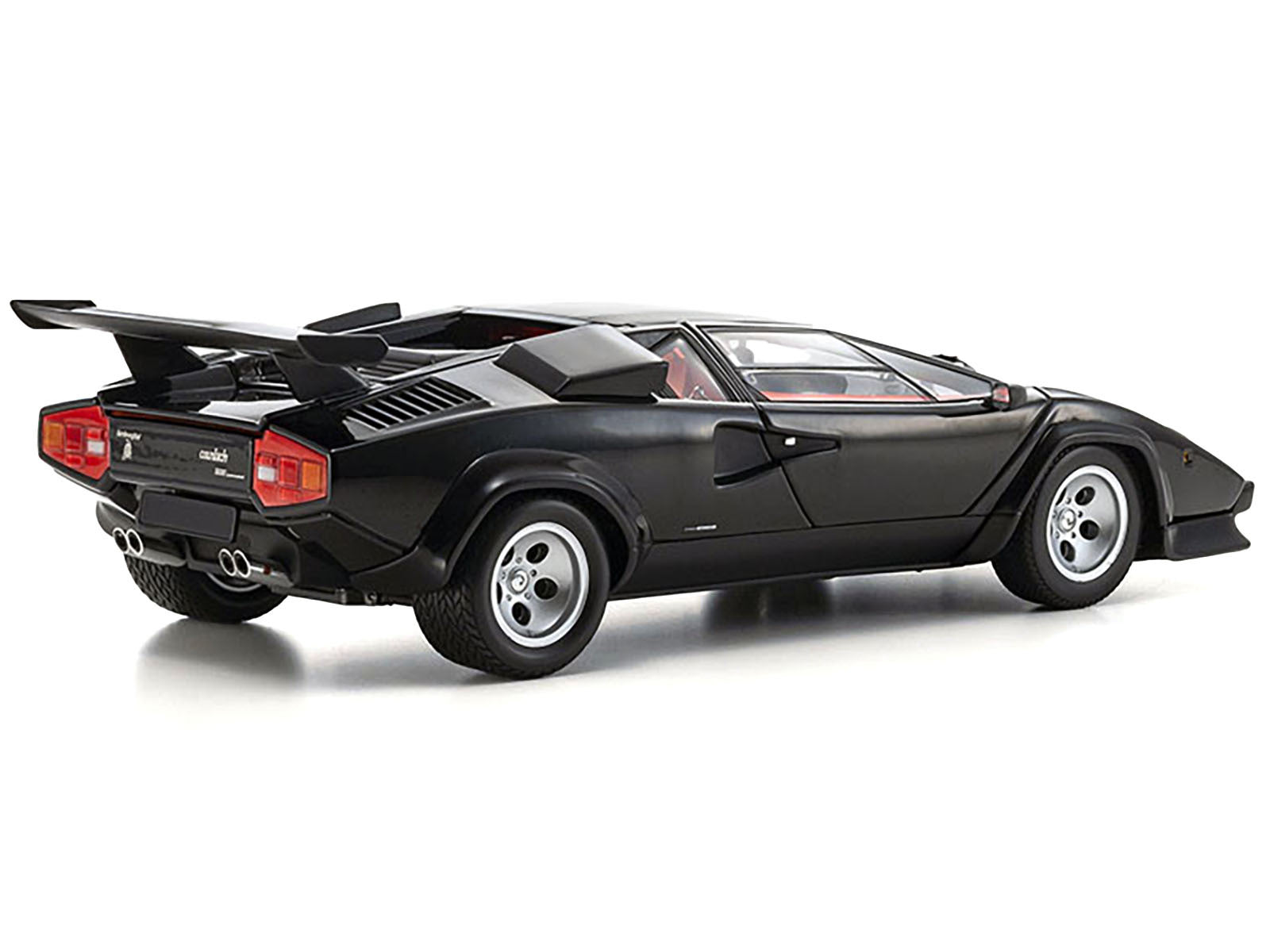 Lamborghini Countach LP 5000 Quattrovalvole Black with Red - Premium Lamborghini Models from Kyosho - Just $317.69! Shop now at Rapidvehicles