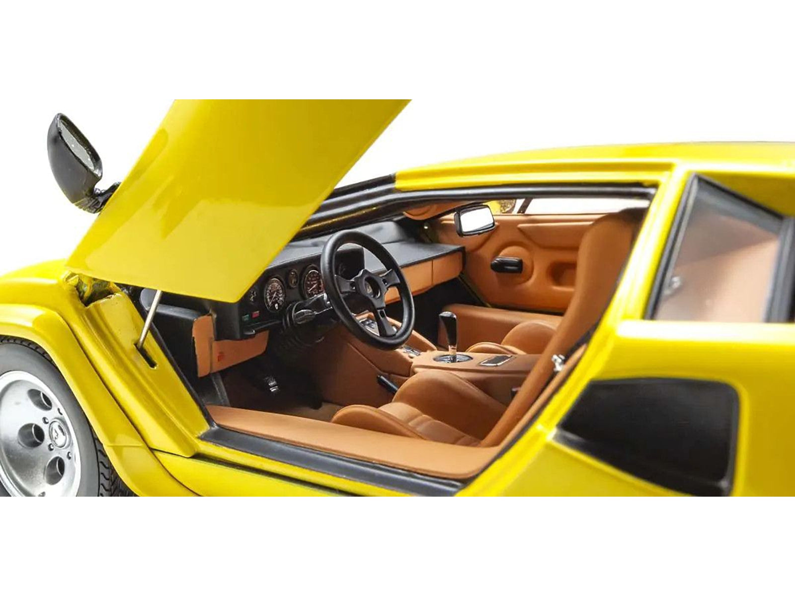 Lamborghini Countach LP 5000 Quattrovalvole Yellow 1/18 Diecast - Premium Lamborghini Models from Kyosho - Just $317.69! Shop now at Rapidvehicles